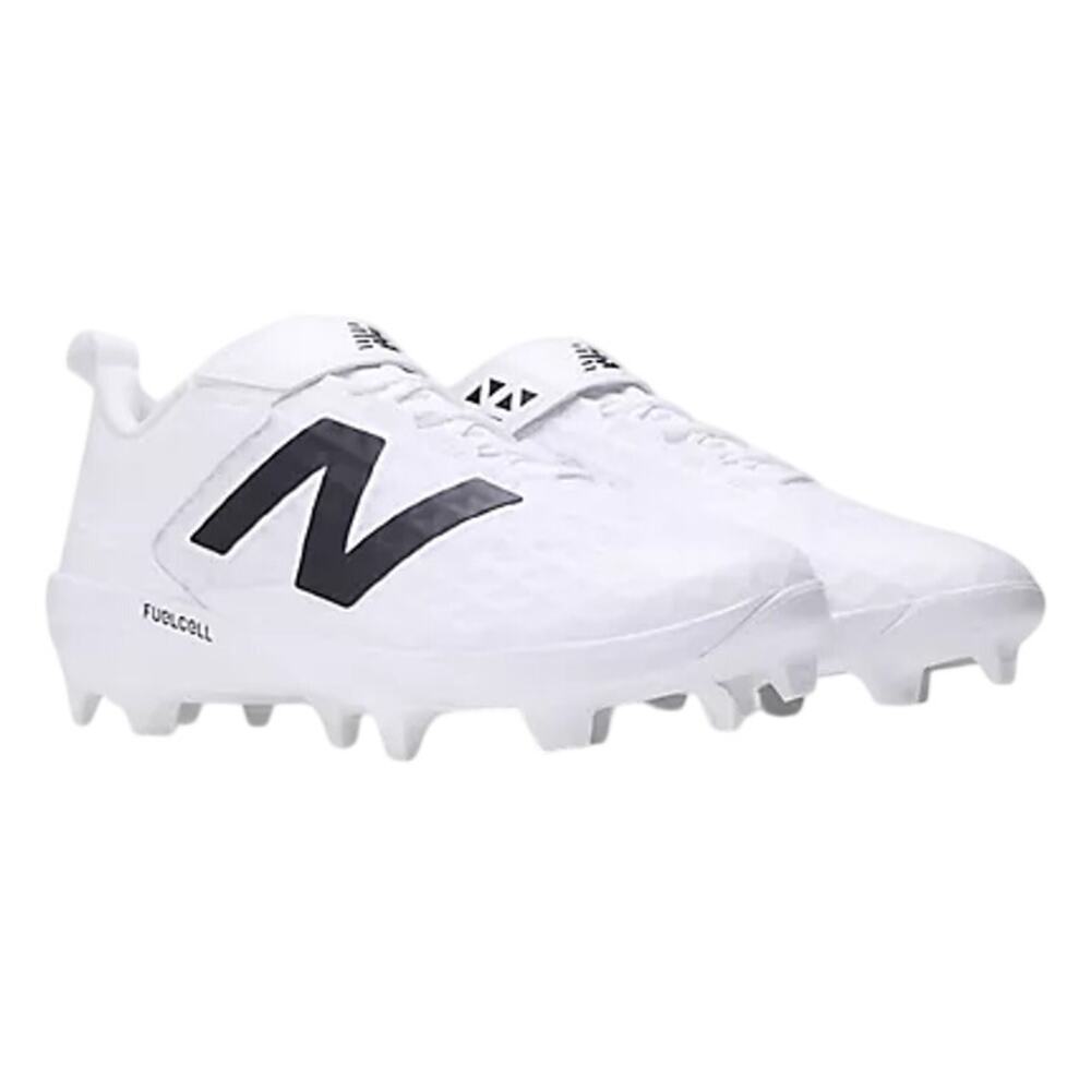 New Balance Unisex White FuelCell 4040 v8 Molded Cleat Shoes Size M's 10.5/W's12